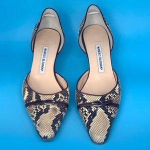 Manolo Blahnik Exotic Snakeskin Heels